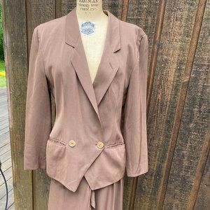 Vintage Brown Armani Mani Pantsuit